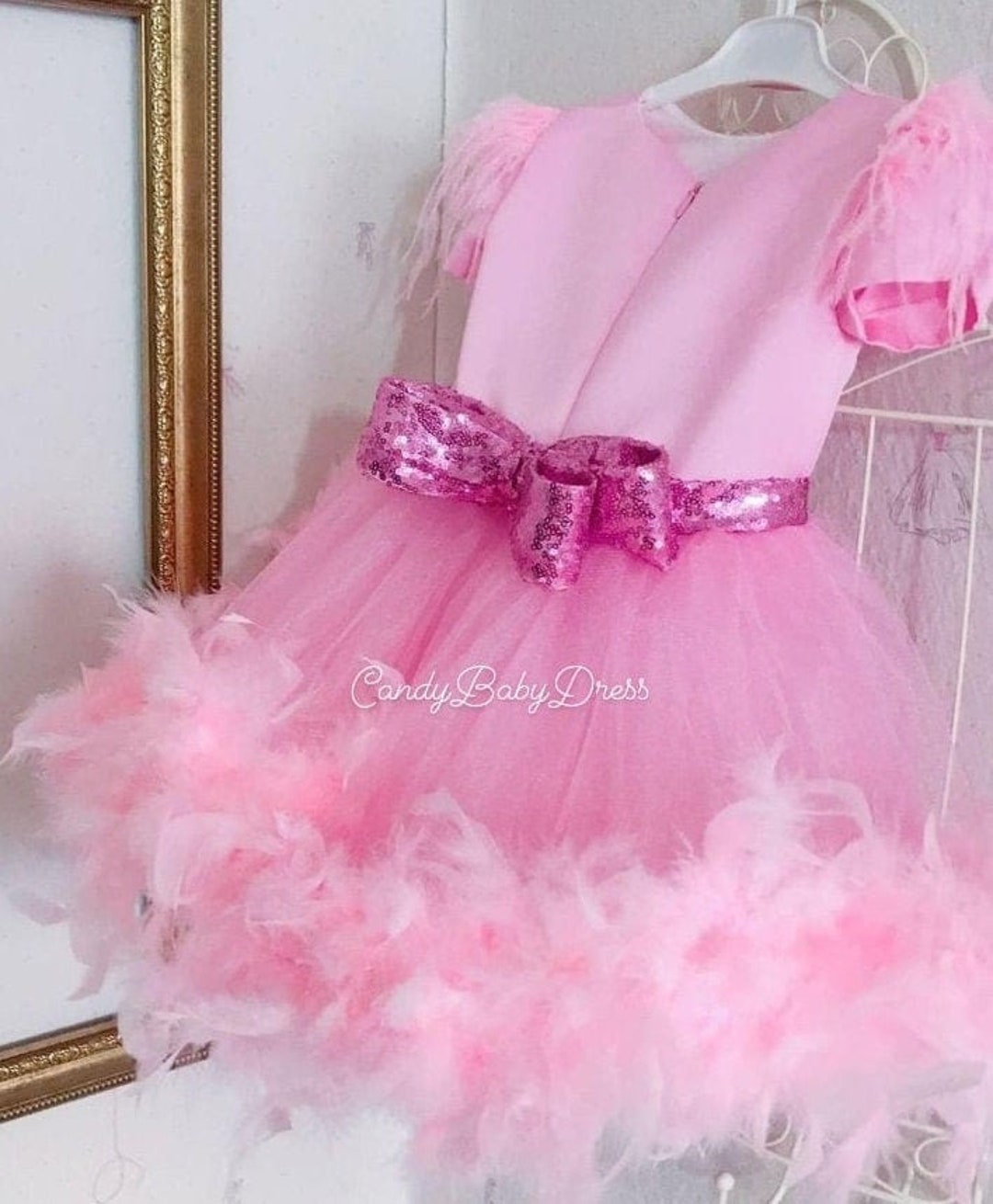 Luxury Birthday Dress , Party Outfit , Handmade Girl Dress , Girl Tutu