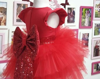 red frock for baby
