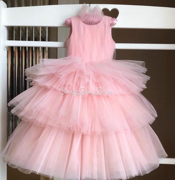 Pink Girl Dress Luxury Girls Dress Birthday Outfit Baby Party Clothing Princess Girl Dress Baby Gown Luxury Babygirl Costume Etsy Canada