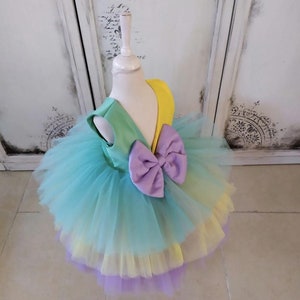 Rainbow Babygirl Costume, Unicorn Birthday Dress Set, Includes ...
