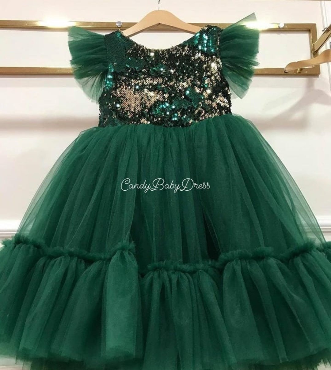 Girl Green Dress Flower Girl Dress Tutu Dress Princess - Etsy