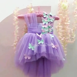 Lilac Dress , Lilac Flower Girl Dress , Lilac Girl Outfit , Lilac Birthday Cloth , Lilac Party Outfit , Lilac Costume , 1st Birthday Dress