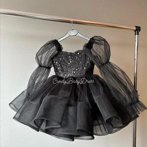 Black flower dress, Flower girl dress black, Flower girl dress tutu, Birthday girl dress, Lace flower girl dress, Princess flower girl dress
