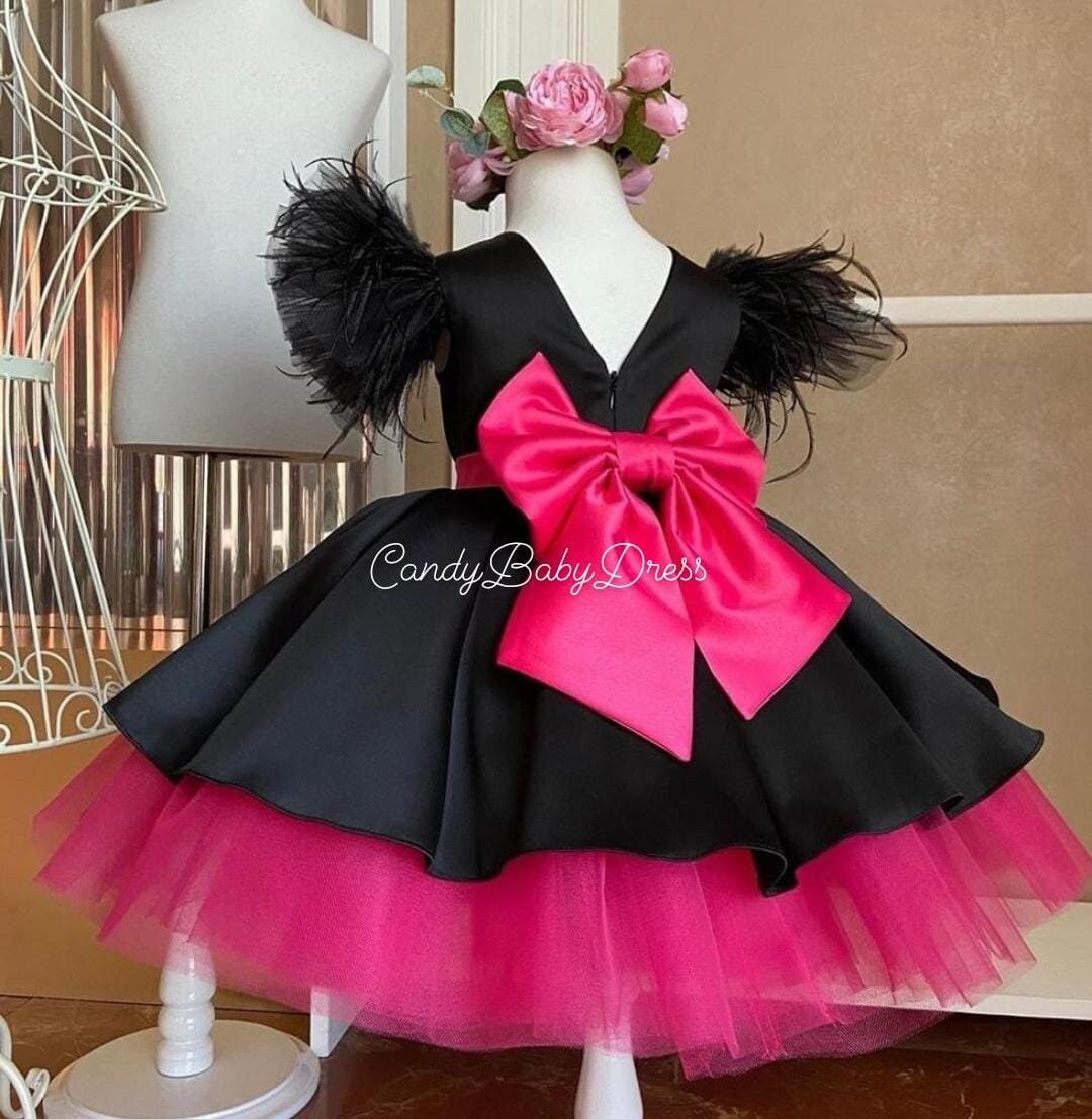 Black Girl Dress Black Baby Girl Dress Luxury Black Dress Etsy UK