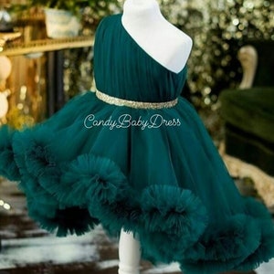 baby girl emerald green dress