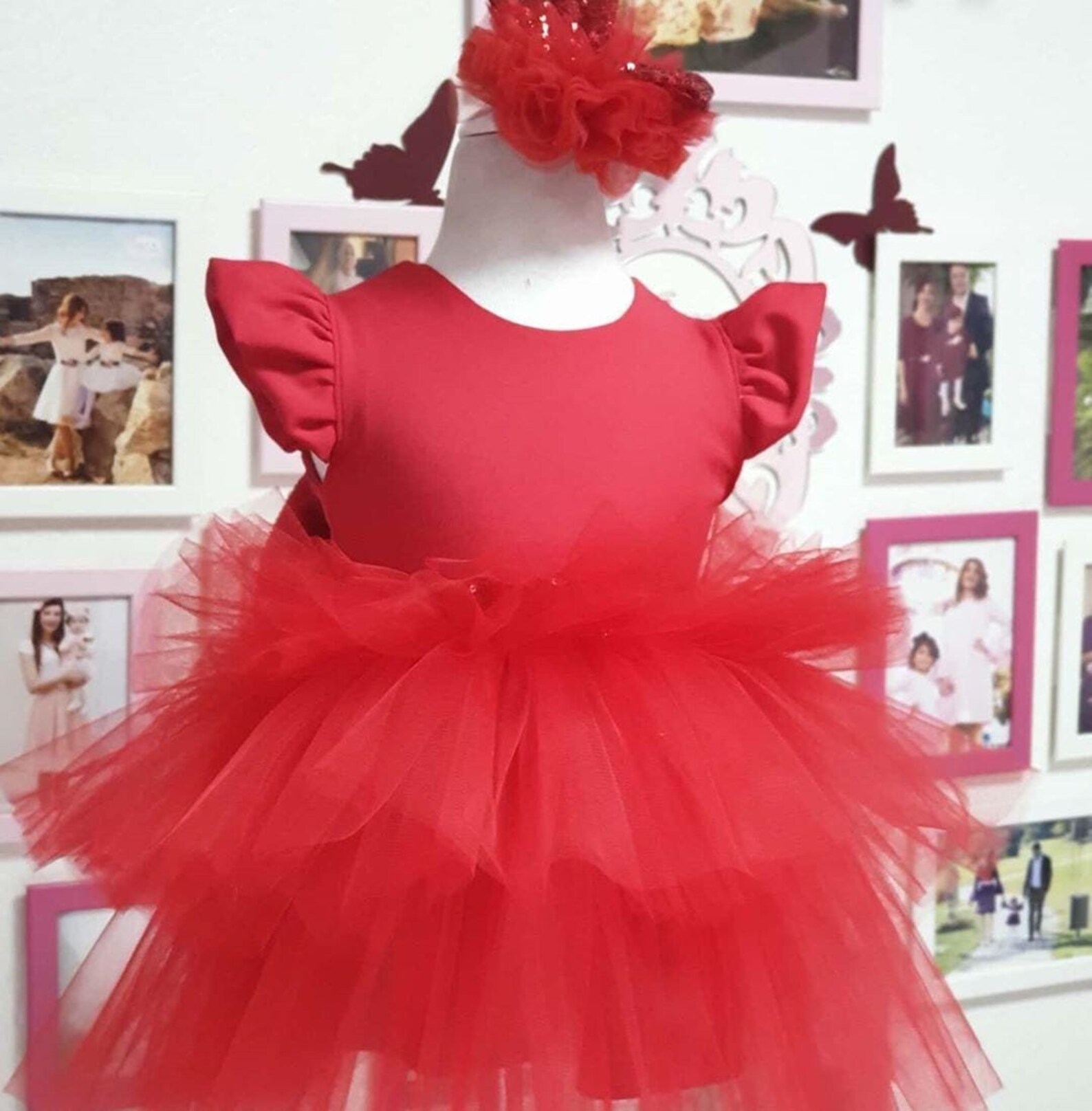 Red Babygirl Party Clothes Customise Girl Wear Baby Birthday - Etsy