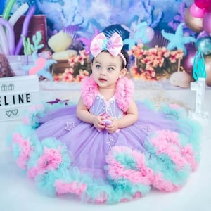 Mermaid costume,Mermaid Dress ,Baby Girl Dress Special Occasion, First Birthday Dress, Baby Girl Party Dress,Ariel dress,Mermaid Dress Girls