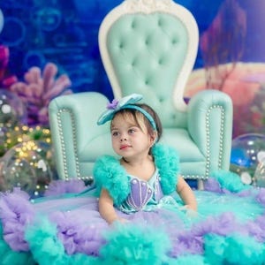 Mermaid costume,Mermaid Dress ,Baby Girl Dress Special Occasion, First Birthday Dress, Baby Girl Party Dress,Ariel dress,Mermaid Dress Girls
