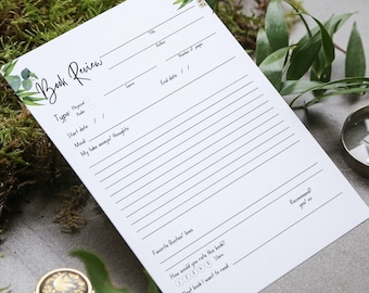 Book Review Template, Book Tracker and Review Printable, Reading Journal Log, Reading Planner, Adult Book Review, Teens Book Review Color