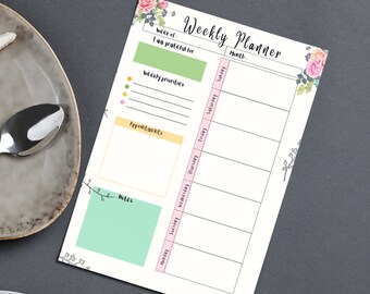 Modern Minimalist Daily Planner, ADHD Planner, Journal, Organizer, Personalized Weekly, Student Planner, Academic, Growth, Teacher, Student