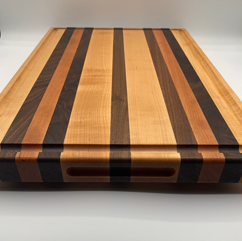 Maple Cherry Walnut Cutting Board Canadian Handmade Etsy Canada