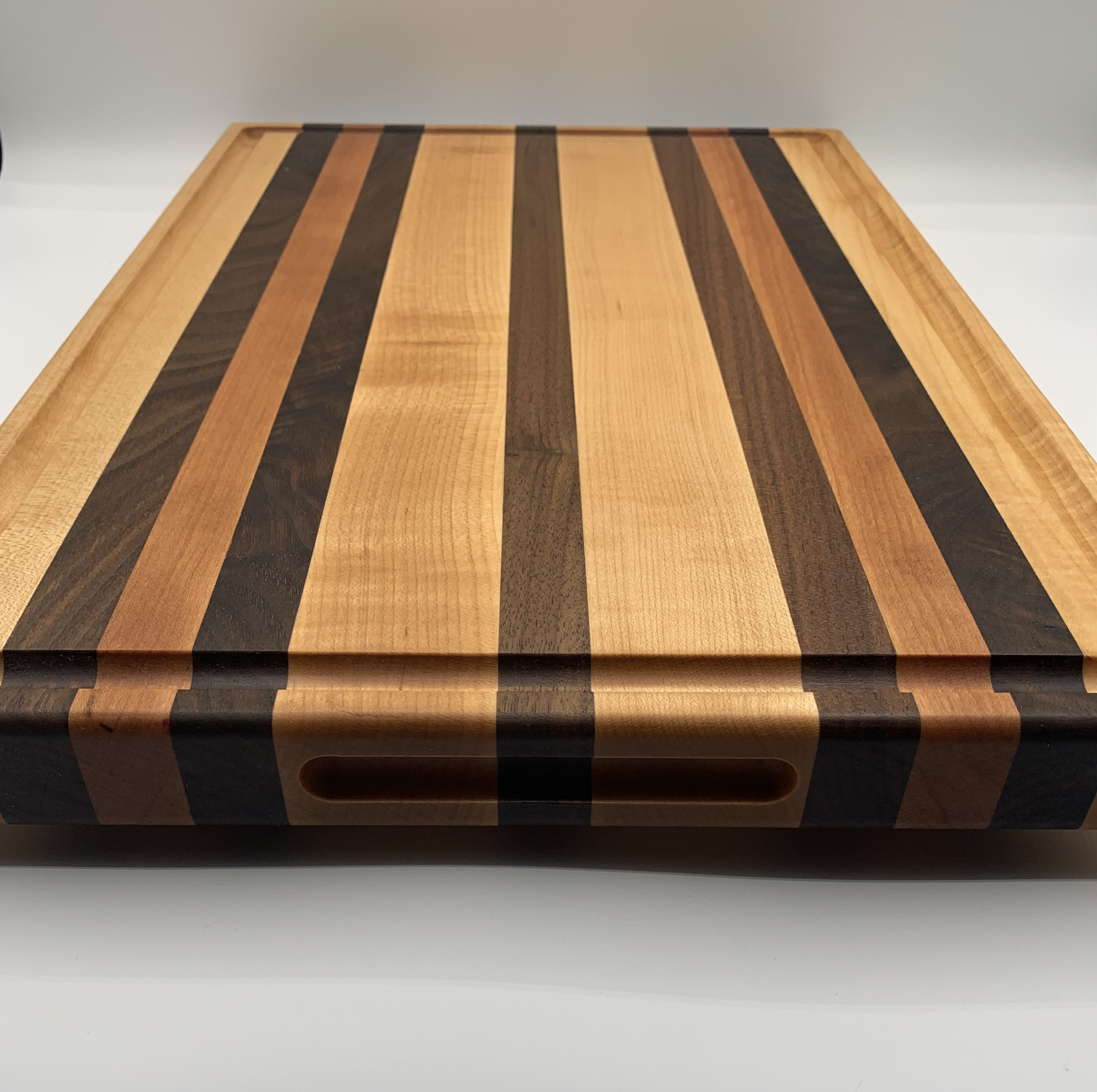 Maple Cherry Walnut Cutting Board Canadian Handmade - Etsy Canada