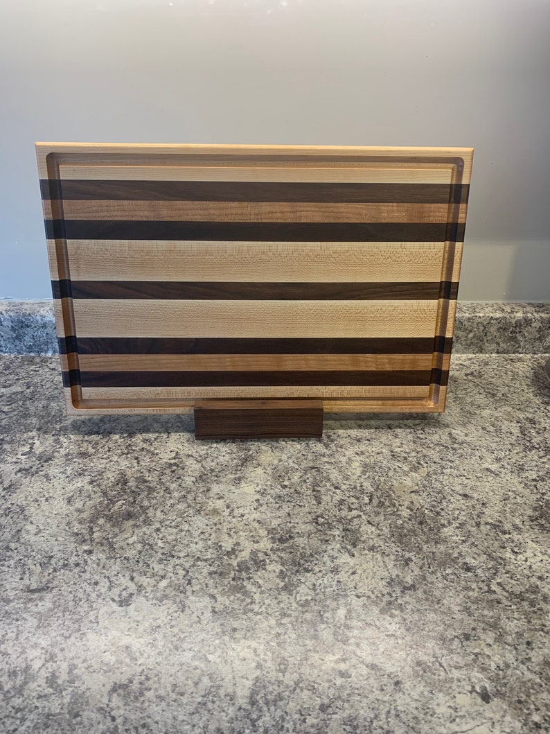 Maple Cherry Walnut Cutting Board Canadian Handmade Etsy Canada