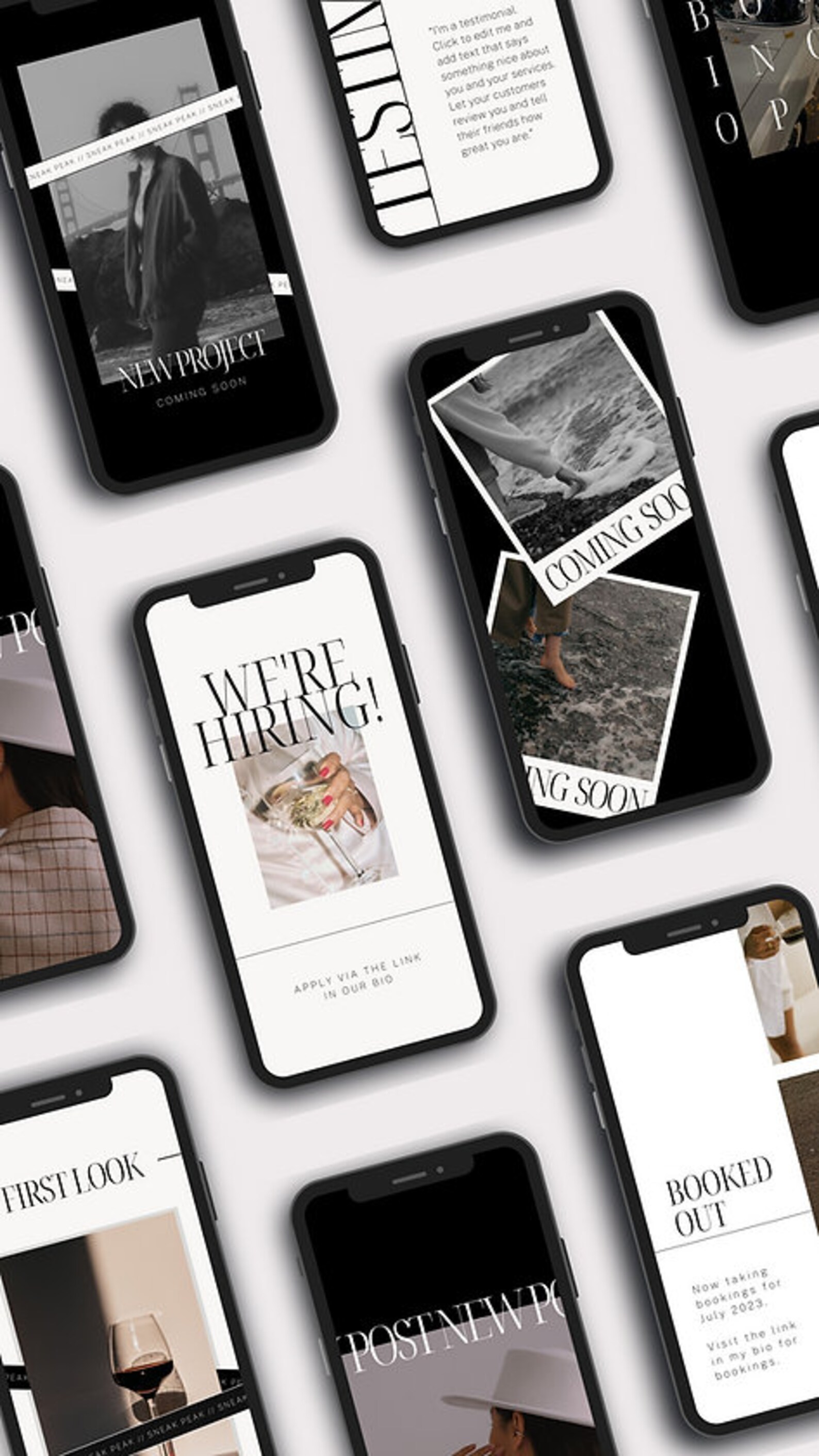 The Luxe Edit Instagram Post Templates - Etsy