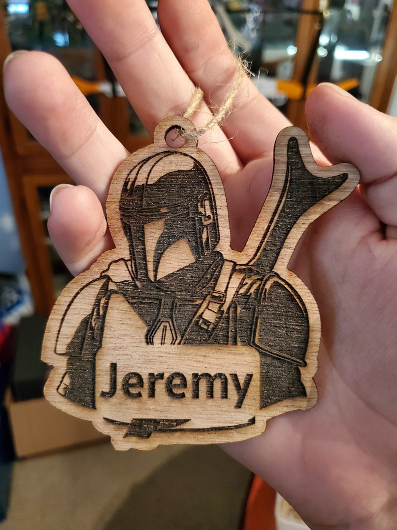 Star Wars Mandalorian Wood Ornaments