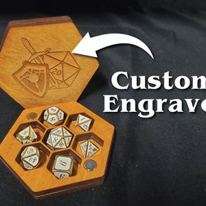 Custom Wood Dice Box for Dungeons and Dragons