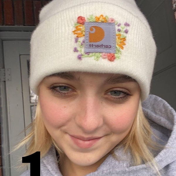 Carhartt Beanie Flower Embroidery