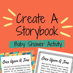 Crear un libro de cuentos l Actividad para baby shower l Hacer un libro para bebé l Tema de libro para baby shower