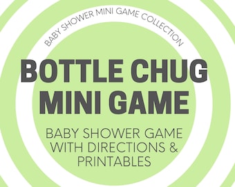 Bottle Chug Baby Shower Mini Game  l  Interactive Baby Shower Game  l  Carnival Games  l  Baby Shower Minute To Win It Game