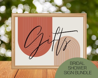 Bridal Shower Printable Sign Bundle  l  Bridal Shower Gift Sign