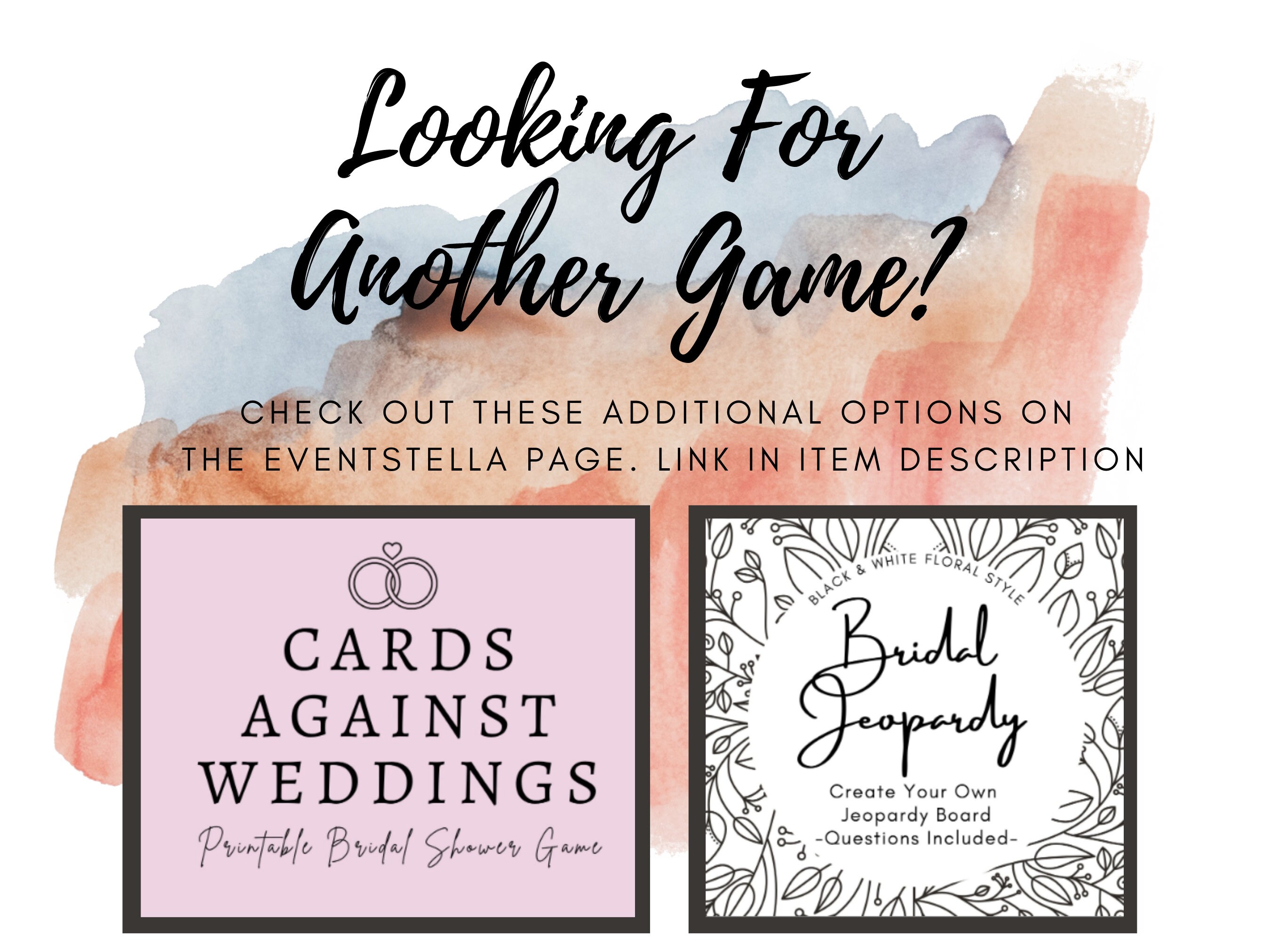 Notsonewlywed Game L Bridal Shower Game L Interactive Bridal Etsy