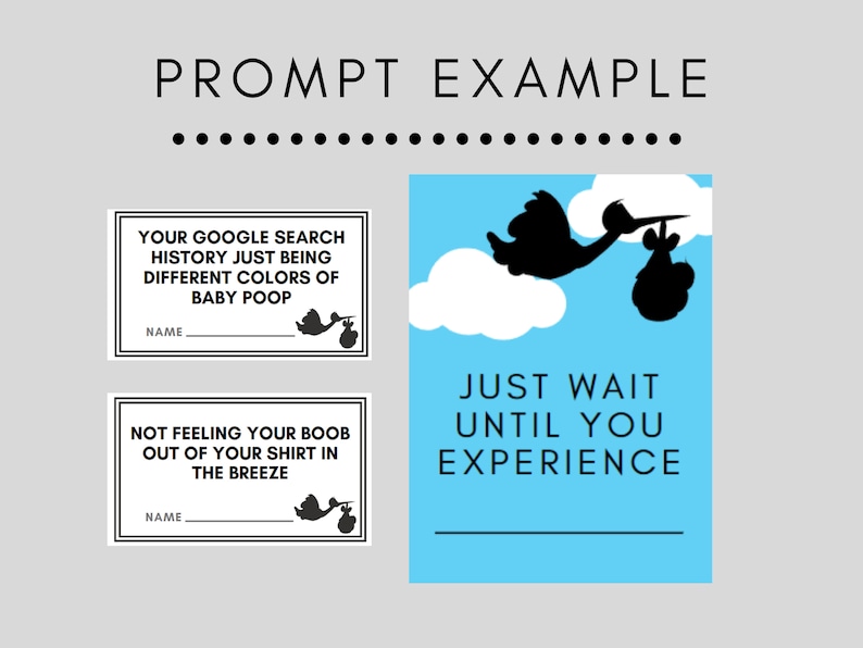 Cards Against Pregnancy l Interactive Baby Shower Game l Funny Baby Shower Game l Printable Baby Shower Game image 4