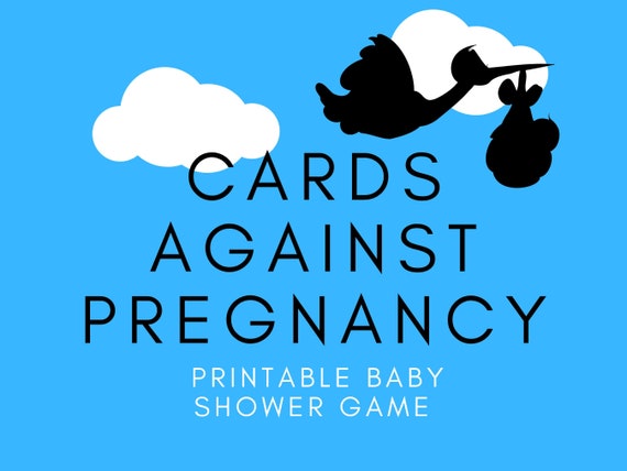Cards Against Pregnancy  l  Interactive Baby Shower Game   l   Funny Baby Shower Game  l  Printable Baby Shower Game