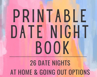 Printable Date Night Book  l  Anniversary Gift  l  Date Coupons  l  Couple's Date Night Ideas