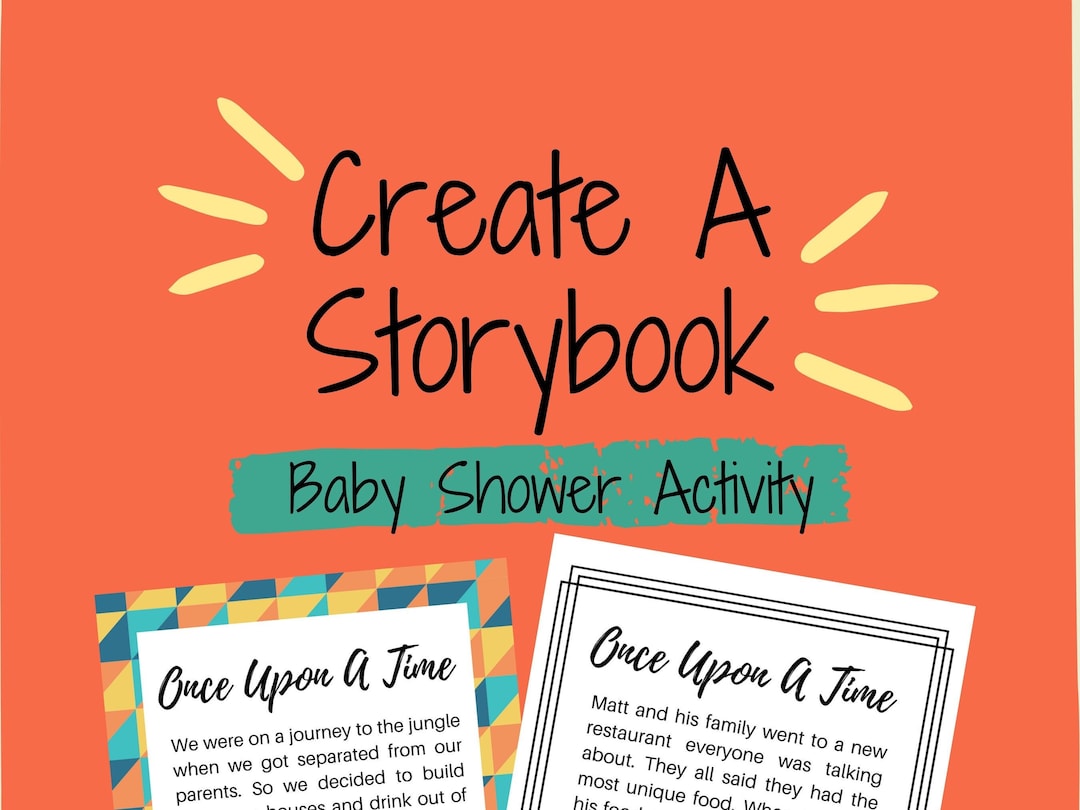Create A Storybook L Baby Shower Activity L Make A Book for Baby L