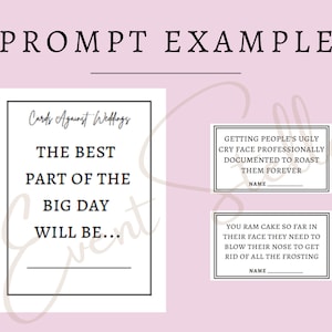 Cards Against Weddings l Printable Bridal Shower Game l Interactive Bridal Shower Game image 6