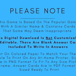Cards Against Pregnancy l Interactive Baby Shower Game l Funny Baby Shower Game l Printable Baby Shower Game image 8