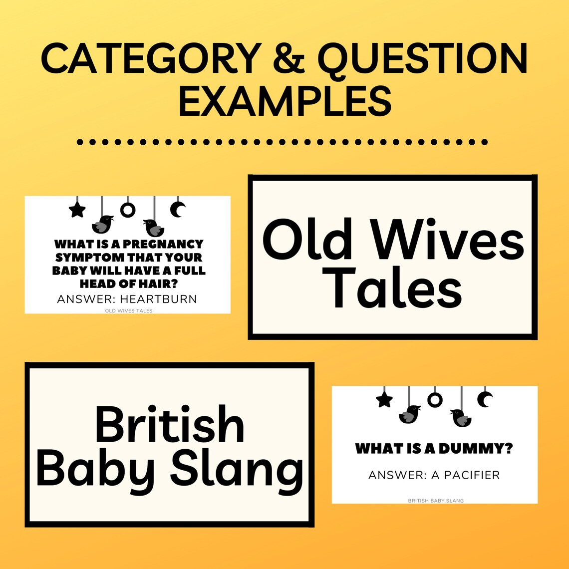 Buy Baby Jeopardy Game Printables L Create Your Own Baby Jeopardy