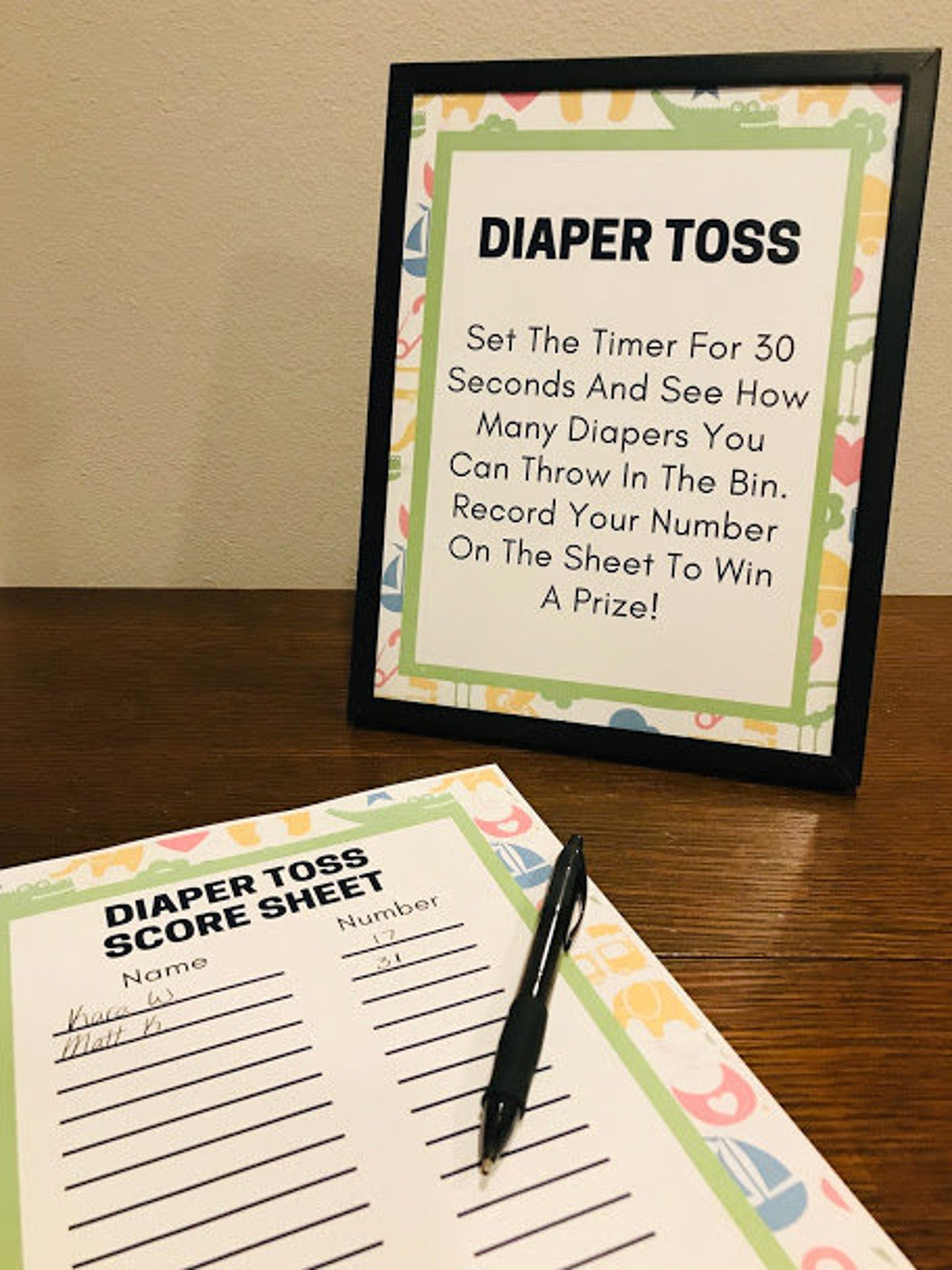 Baby Shower Mini Games l Interactive Baby Shower Games l Etsy