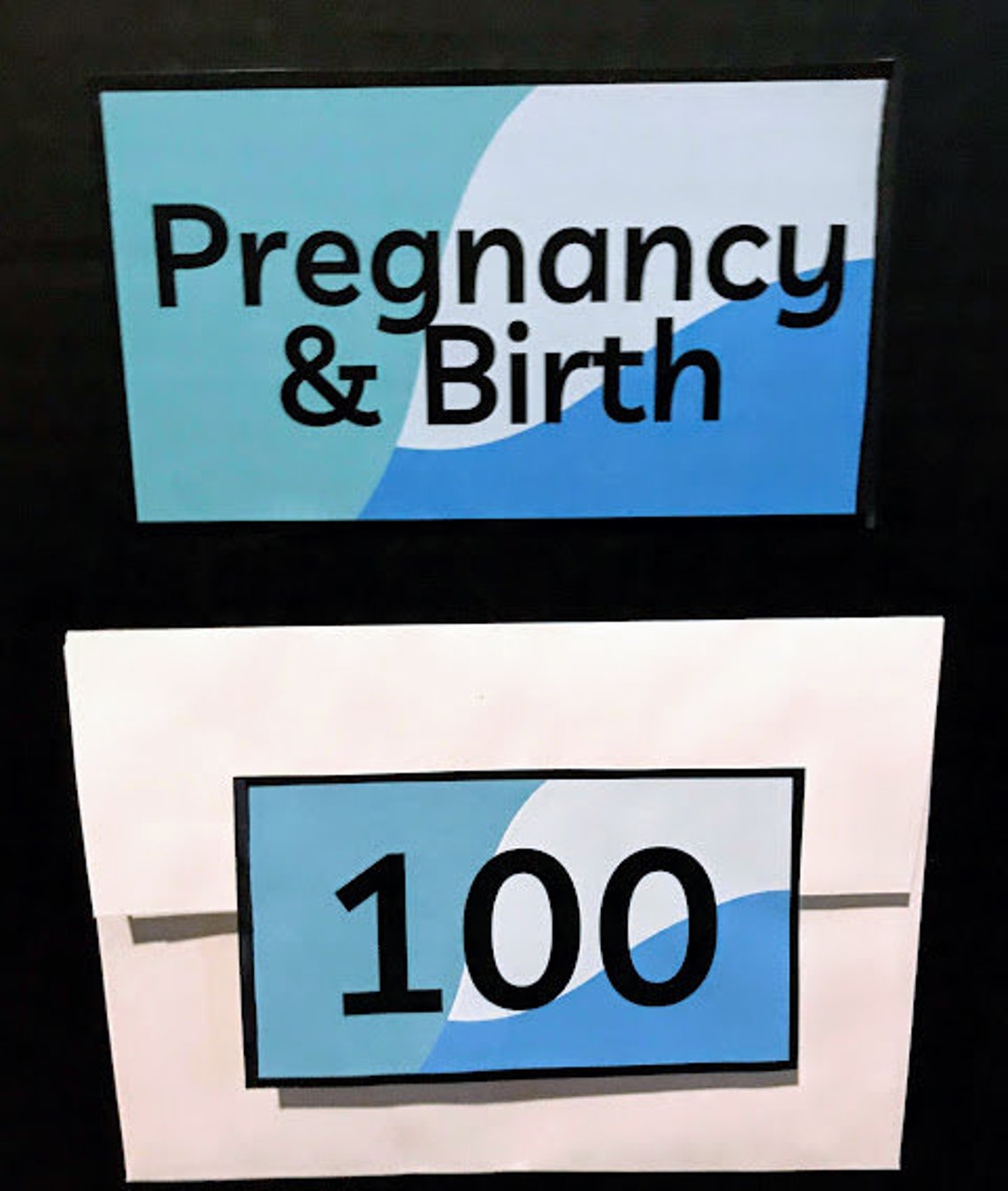 Blue Baby Jeopardy Game L Printable Baby Jeopardy Board L - Etsy