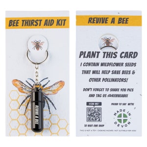 Bee Revival Kit with Plantable Paper (Black)