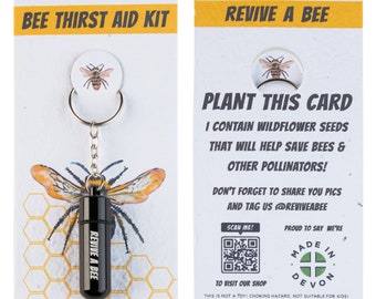 Bee Revival Kit with Plantable Paper (Black)