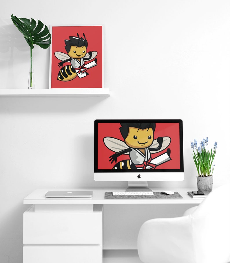 Kids Print Childrens Print Perfect For Bedrooms and Nurseries Bee Print