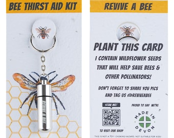 Bee Revival Kit with Plantable Paper (Silver)