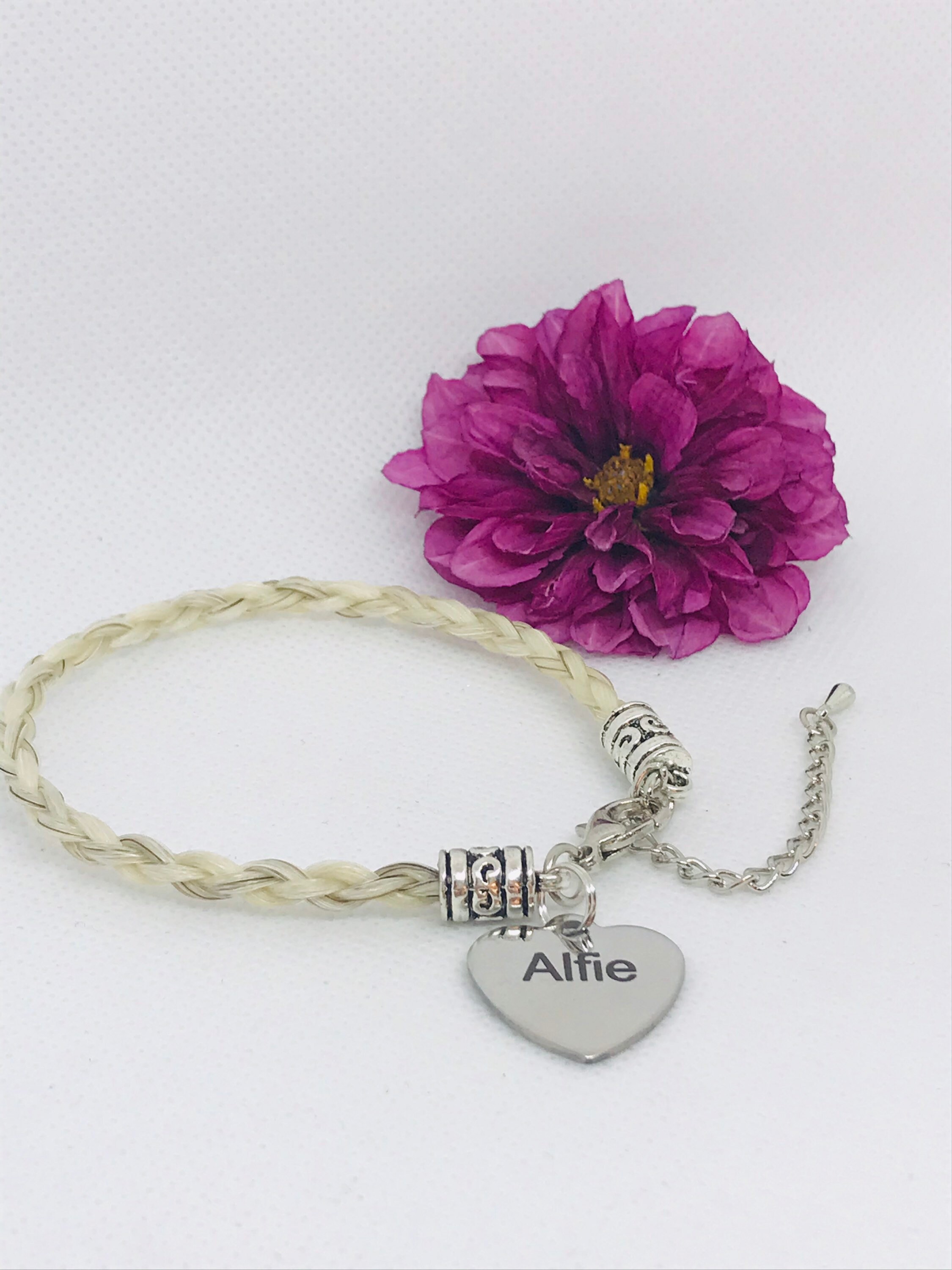 Horsehair Bracelet Horse Hair Memorial Braided Bracelet Etsy UK