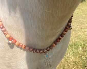 Rhythm Beads for Horses, Wooden Beads and bells, Calming Equestrian Accessory
