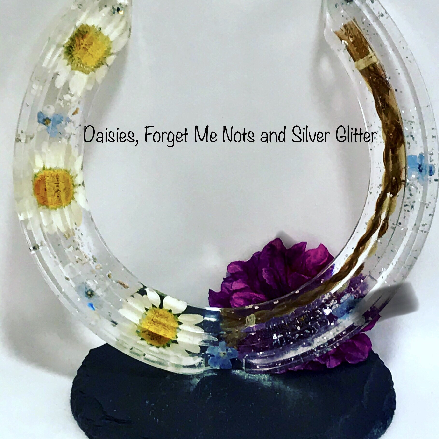 Resin Horse Shoe Keepsake Horseshoe Horse Hair Horseshoe Etsy UK