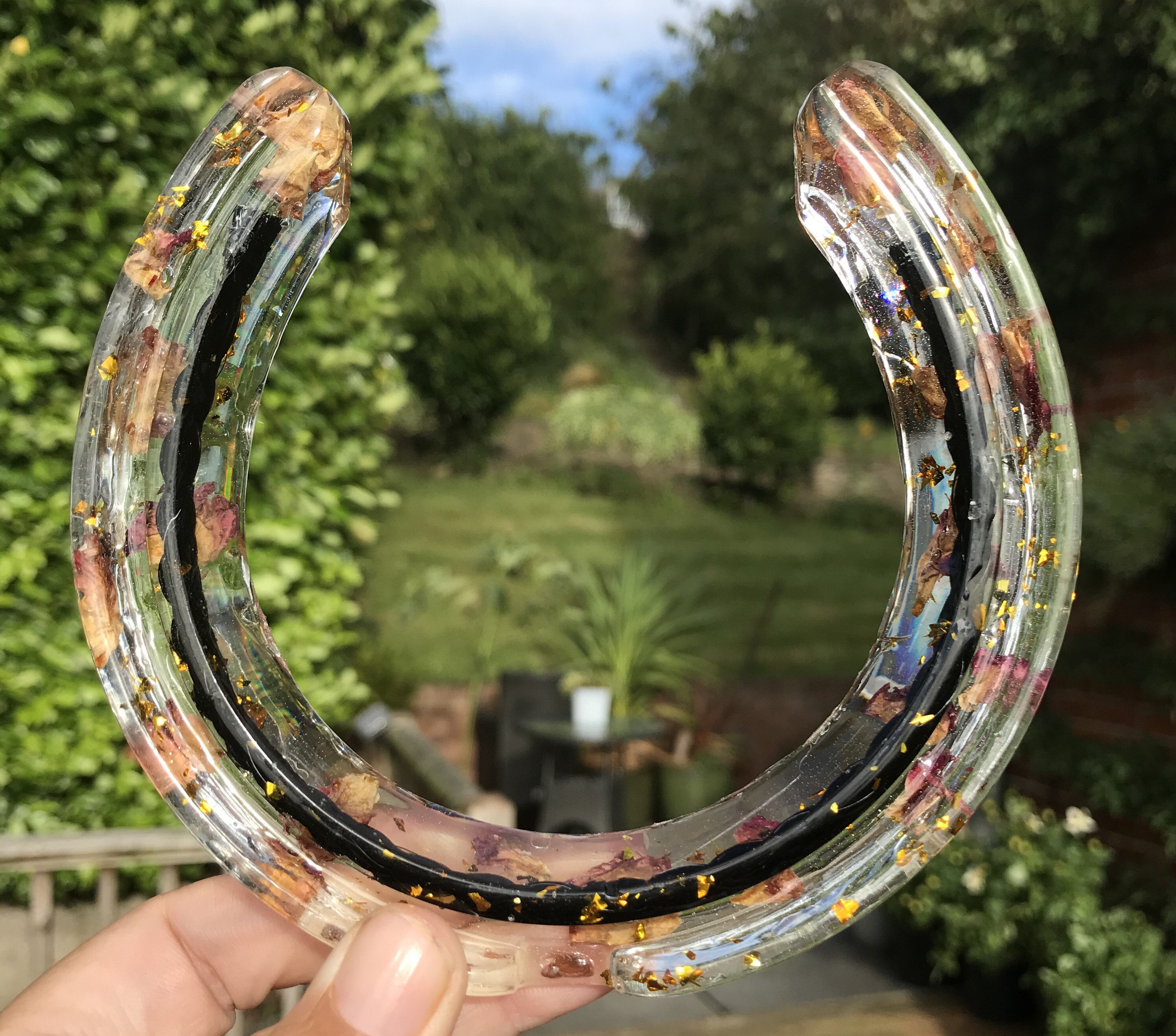 Resin Horse Shoe Keepsake Horseshoe Horse Hair Horseshoe Etsy