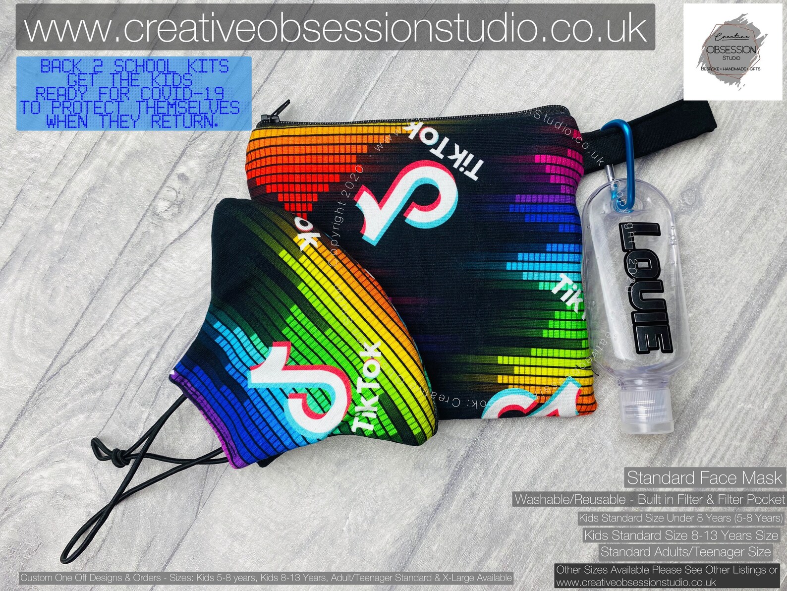 Tiktok Pencil Case Tiktok Makeup Bag Tiktok Face Mask Pouch Etsy