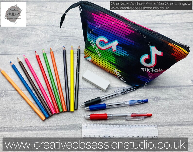 Tiktok Pencil Case Tiktok Makeup Bag Tiktok Face Mask Pouch Etsy