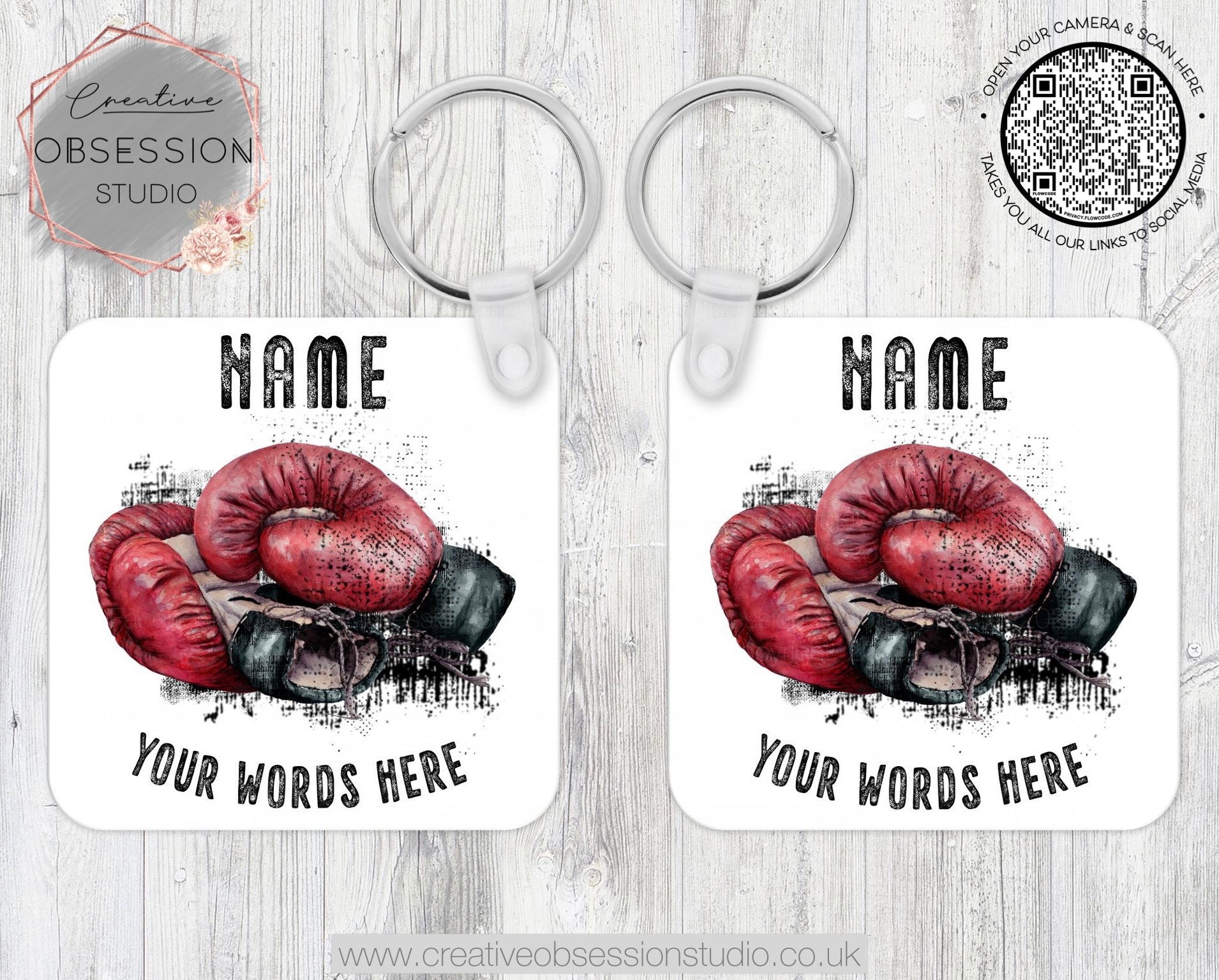 Personalised Boxing Glove Keyring Boxing Legend Gift Boxing Etsy
