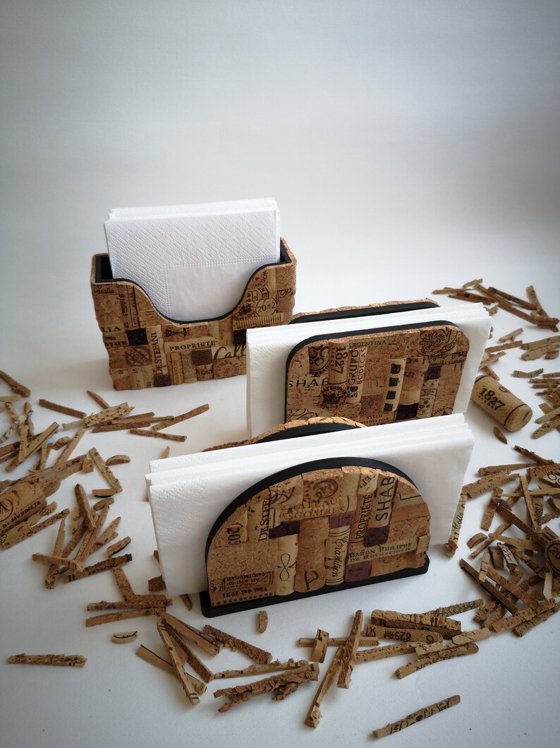Wine cork napkin holder decorative napkin holder restaurant Etsy