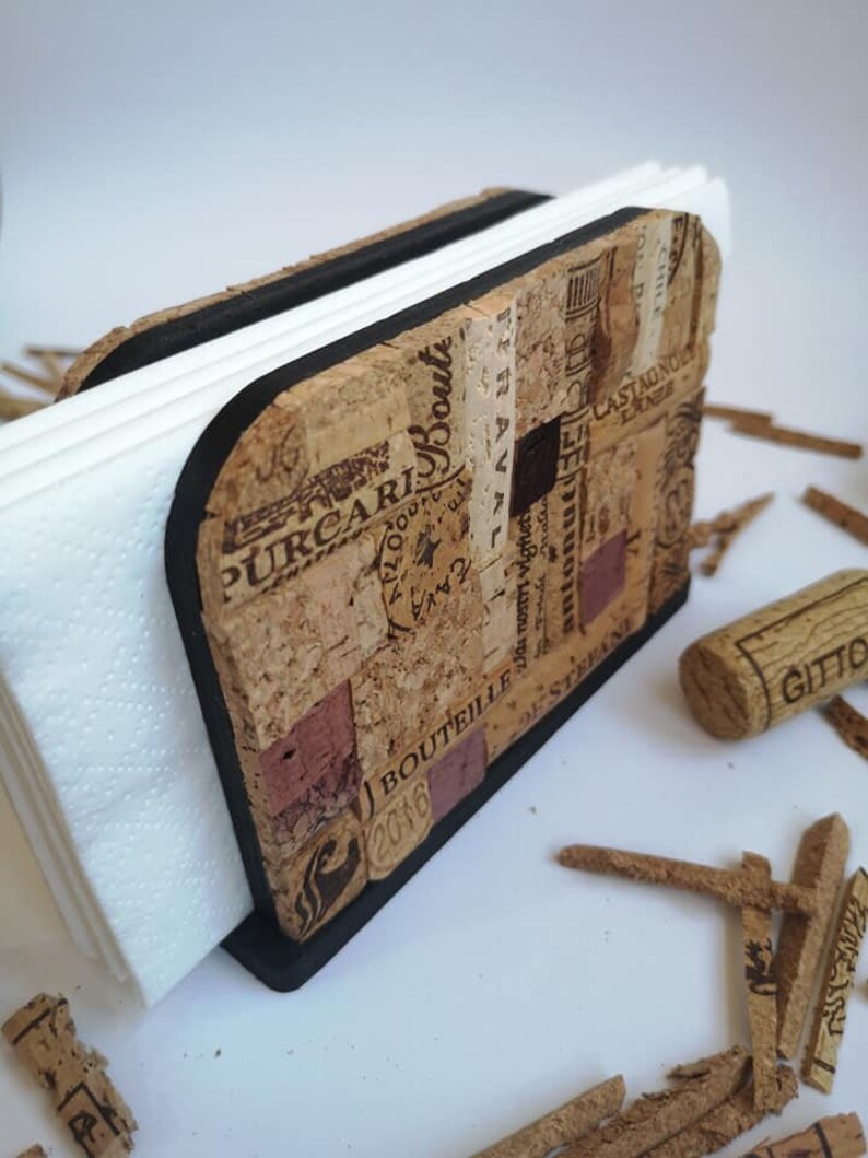 Wine cork napkin holder decorative napkin holder restaurant Etsy