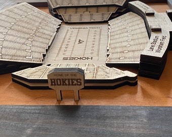 Wooden 3D Model of Lane Stadium