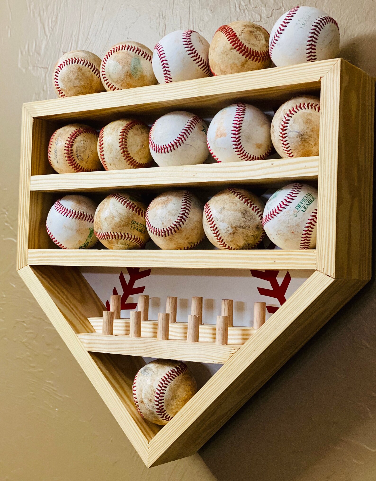 Baseball and Ring Display Etsy