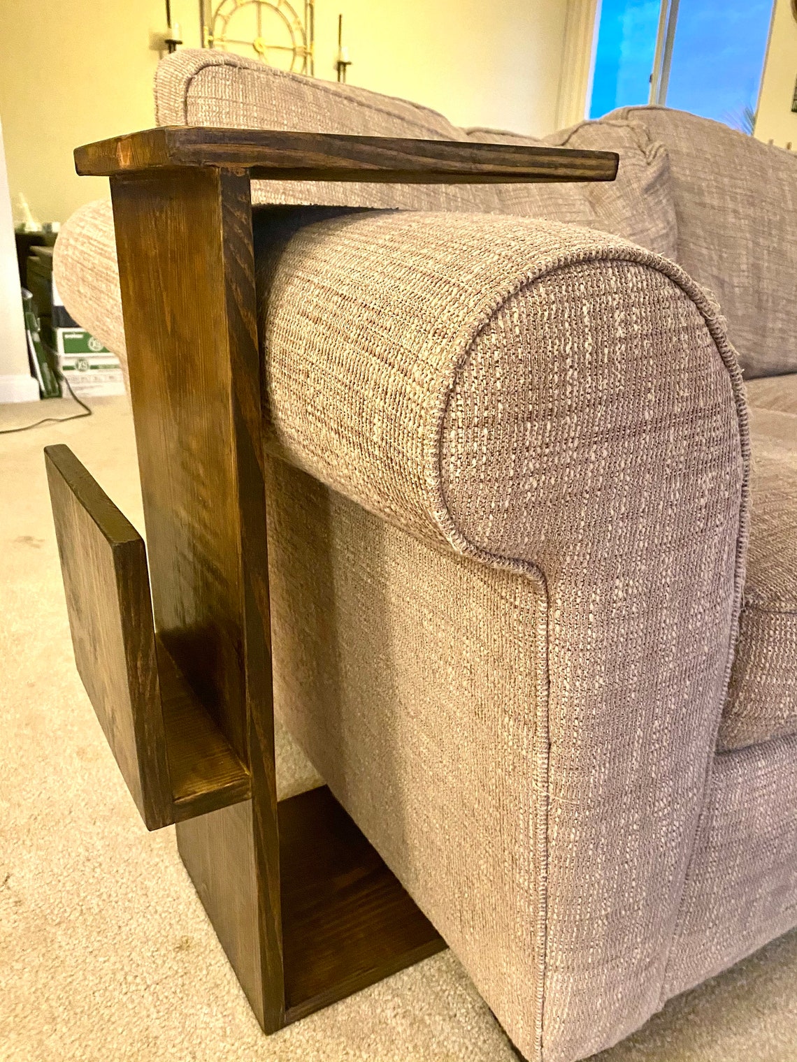 Custom Couch/sofa Arm Rest Side Table Etsy